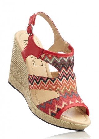 Sandale multicolore cu platforma