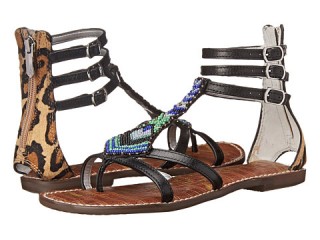 Sandale joase animal print cu aplicatii