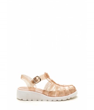 Sandale aurii din cauciuc