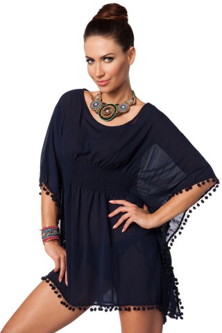 Rochie neagra si scurta de plaja