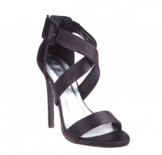 Sandale negre, elegante, cu toc cui