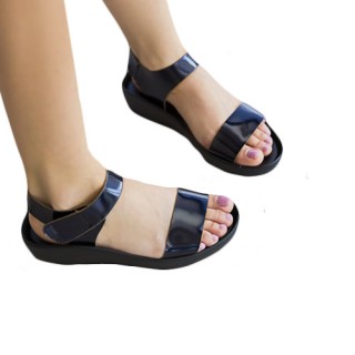 Sandale negre cu platforma