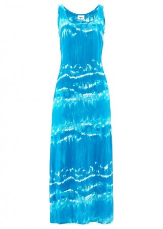 Rochie lunga de plaja, albastra
