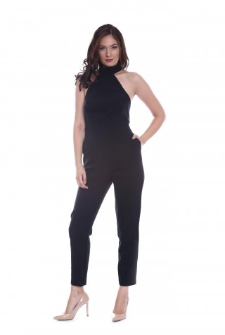 Salopeta neagra cu spatele decupat