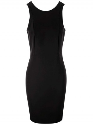 Rochie neagra pana la genunghi
