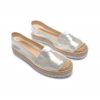 Espadrile Argintii