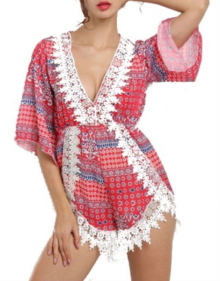 Salopeta Rosie Dantela Alba