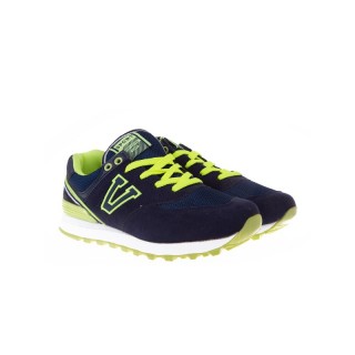 Pantofi sport albastru cu verde