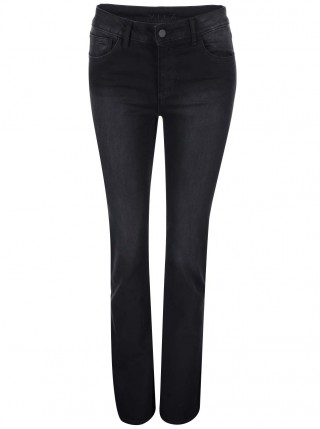 Blugi evazati cu talie inalta