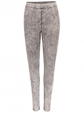 Blugi prespalati decolorati gri