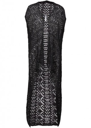 Vesta neagra tricotata