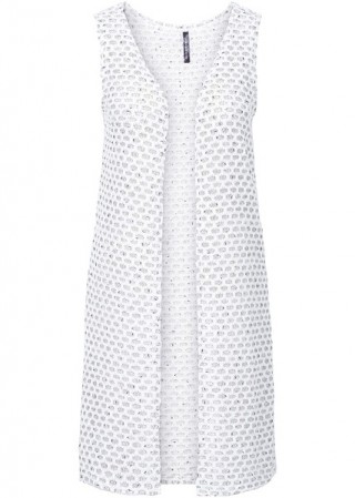 Vesta alba cu perforatii