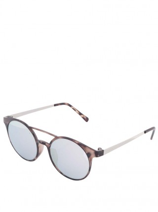 Ochelari de soare cu lentile gri si rame subtiri