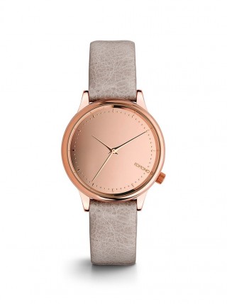 Ceas auriu rose cu gri Komono Estelle Mirror pentru femei