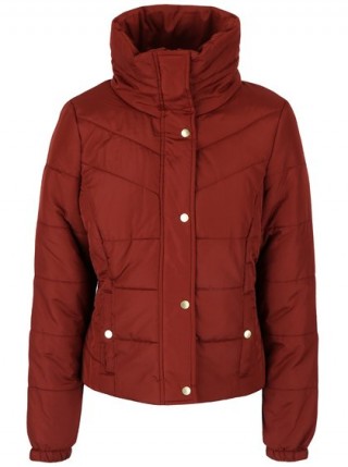 Geaca de iarna matlasata caramizie