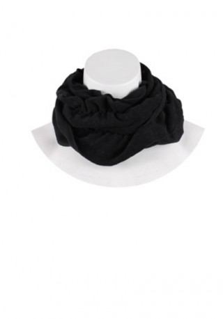 Fular negru incretit decorativ