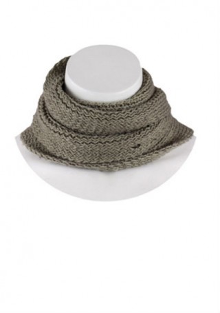 Fular gri cu croi simplu