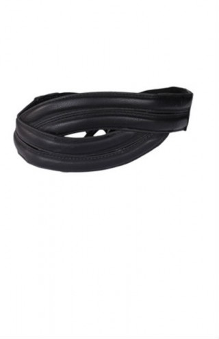 Curea neagra cu inchidere cu capse metalice la spate