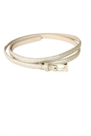 Curea aurie cu sclipici decorativ