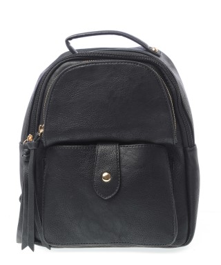 Rucsac negru practic cu un singur compartiment