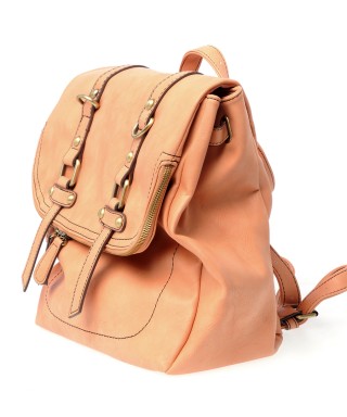 Rucsac roz cu catarame