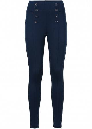 Colanti din bumbac cu nasturi si talie inalta