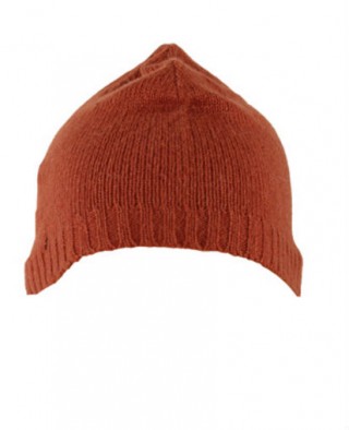 Caciula portocaliu inchis tricotata