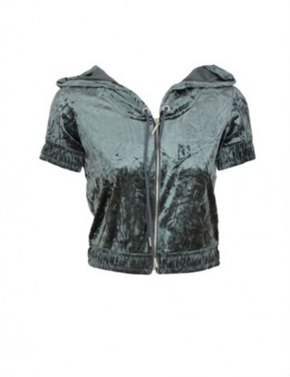 Hanorac albastru cu maneci scurte