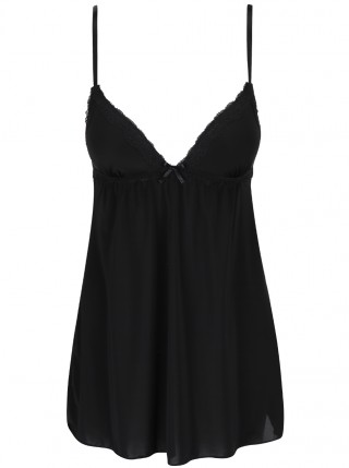 Neglijeu negru ICONE Leslie