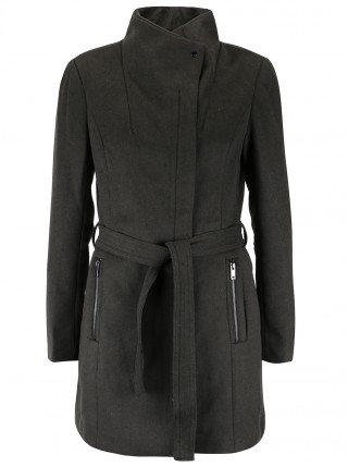 Palton kaki cu cordon n talie Vero Moda