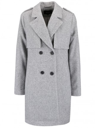 Palton gri cu nasturi VILA