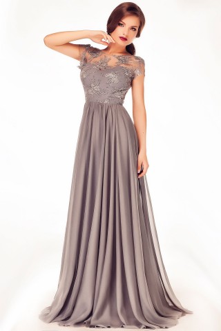 Rochie lunga gri