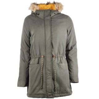 Jacheta moderna, tip parca, de culoare khaki - Only