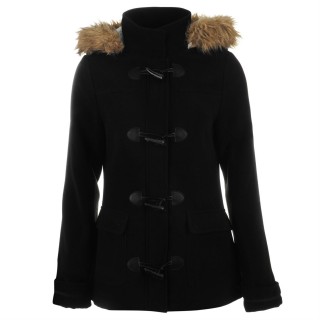 Jacheta neagra, cu gluga cu blanita-Kangol