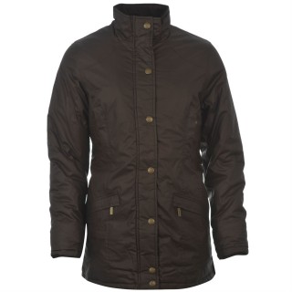 Jacheta cafenie cu fermoar si capse-Tayberry