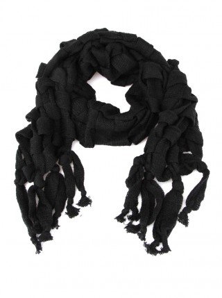 Fular impletit negru
