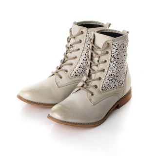 Cizme bej perforate