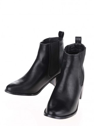 Botine negre cu toc