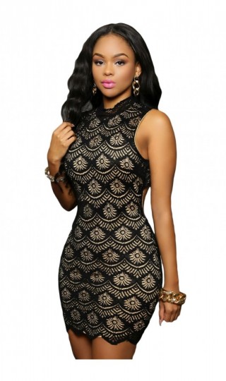 Rochie scurta din dantela