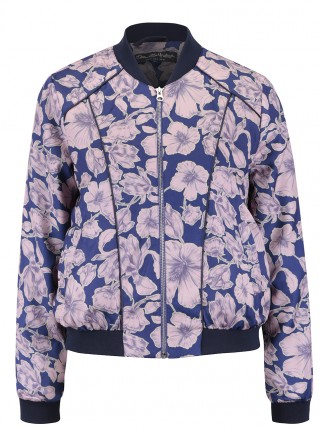 Jacheta bomber cu model floral Miss Selfridge