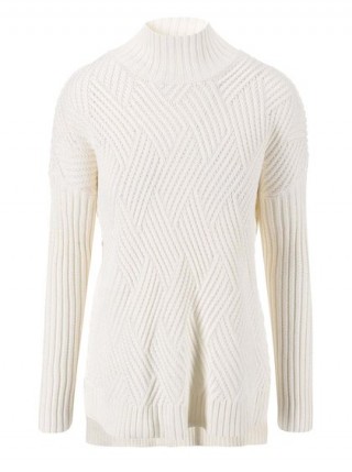 Pulover crem lung VILA Cosy