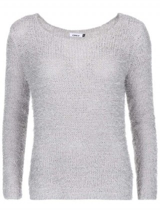 Pulover gri supradimensionat ONLY Perfect