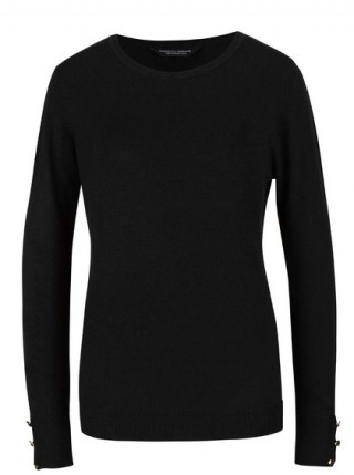 Pulover negru Dorothy Perkins subtire