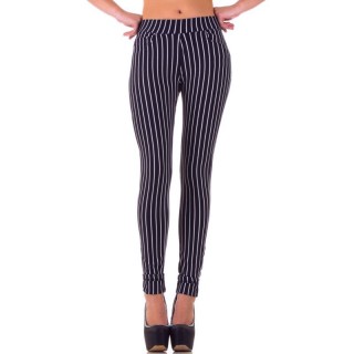 Colanti sic, bleumarin cu alb, in dungi verticale