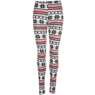 Colanti moderni, de culoare crem, cu imprimeu contrastant-Chickster