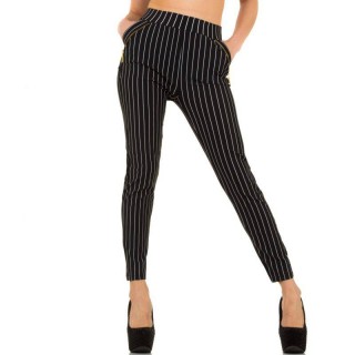 Pantaloni lungi, skinny, in dungi orizontale