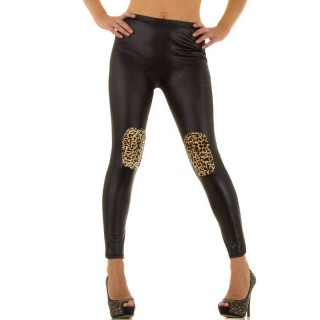 Colanti cu insertii tip leopard si aspect lucios