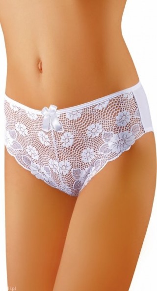 Chiloti din microfibra, decorati cu dantela