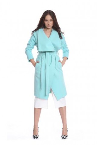 Palton colorat din lana