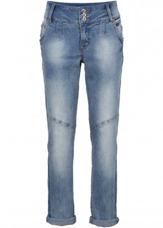 Blugi cu aspect prespalat si model